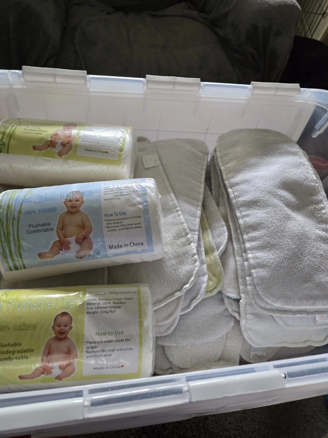 Viscose and Bamboo Flushable Diaper Liners - photo 3