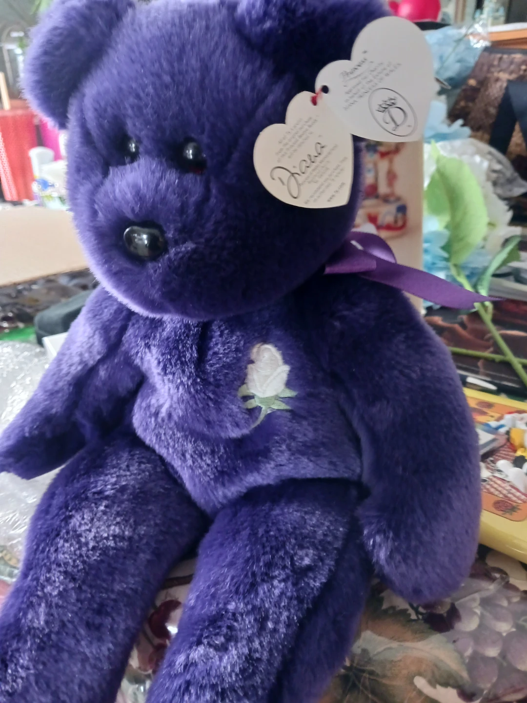 Ty Beanie Buddy Princess Diana Bear - photo 2