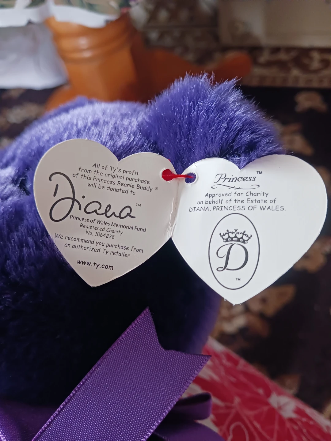 Ty Beanie Buddy Princess Diana Bear - photo 3