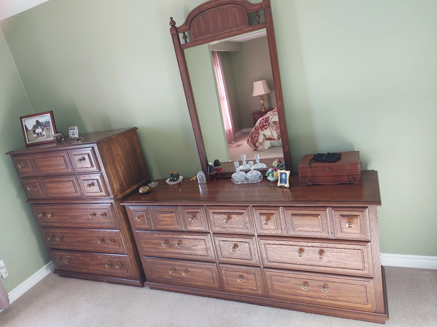 Wooden Bedroom Set with Queen Bed - photo 2
