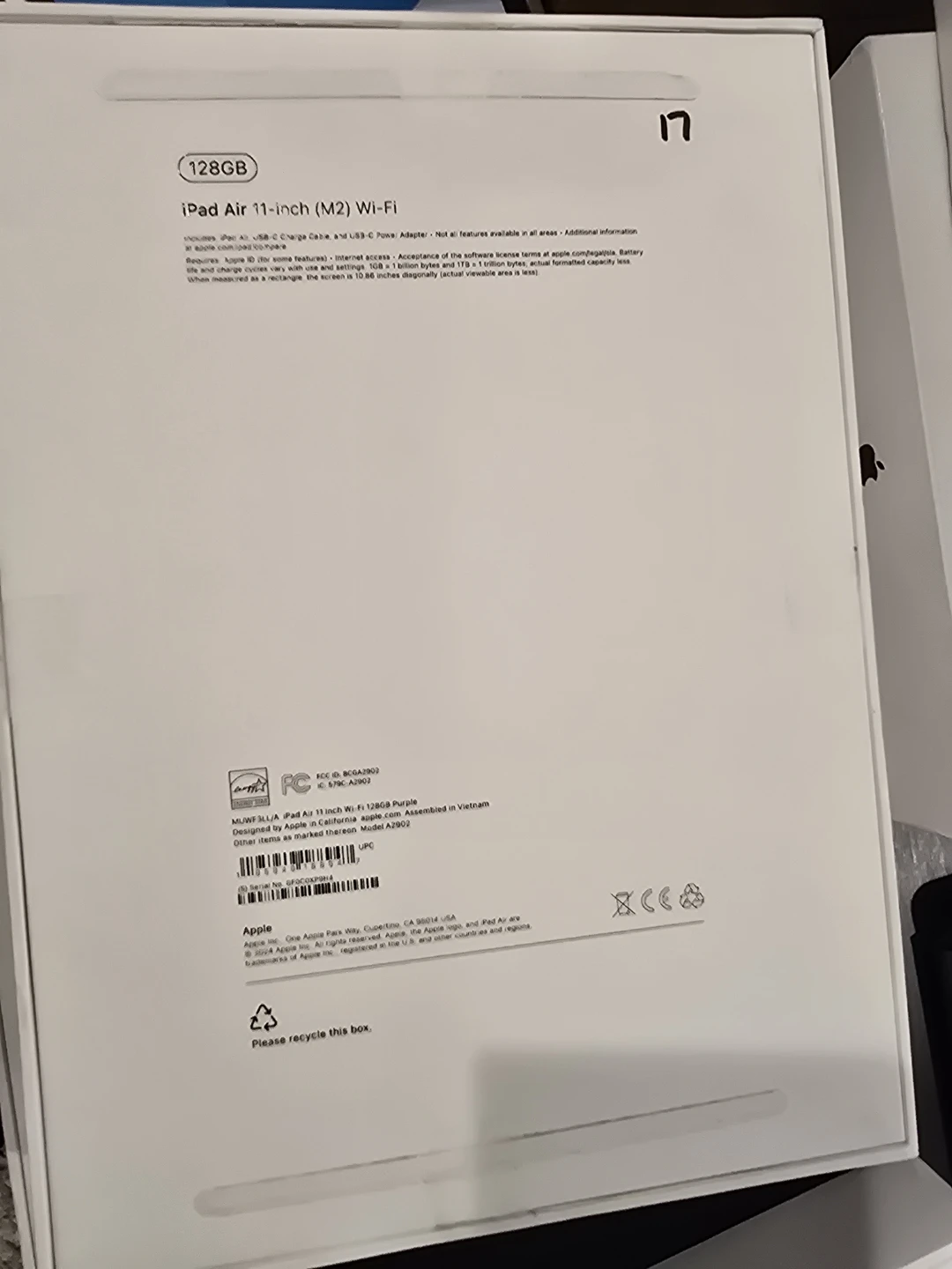 Apple iPad Air 11-inch (M2) Wi-Fi 128GB Purple - photo 2