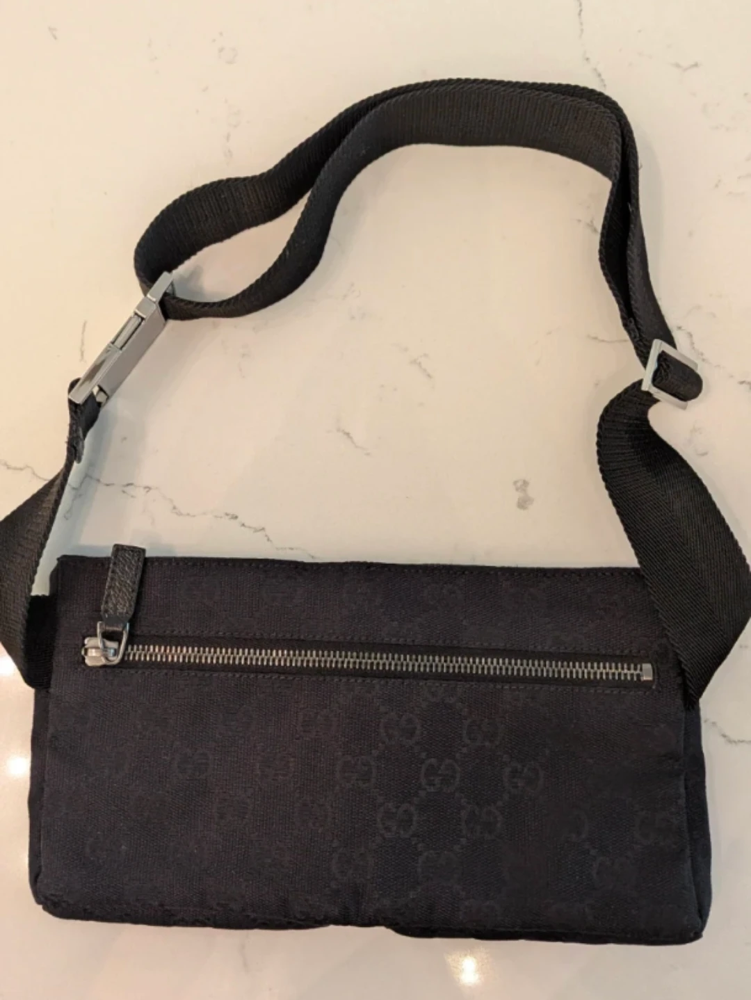 Gucci GG Monogram Canvas Belt Bag - Black - photo 3