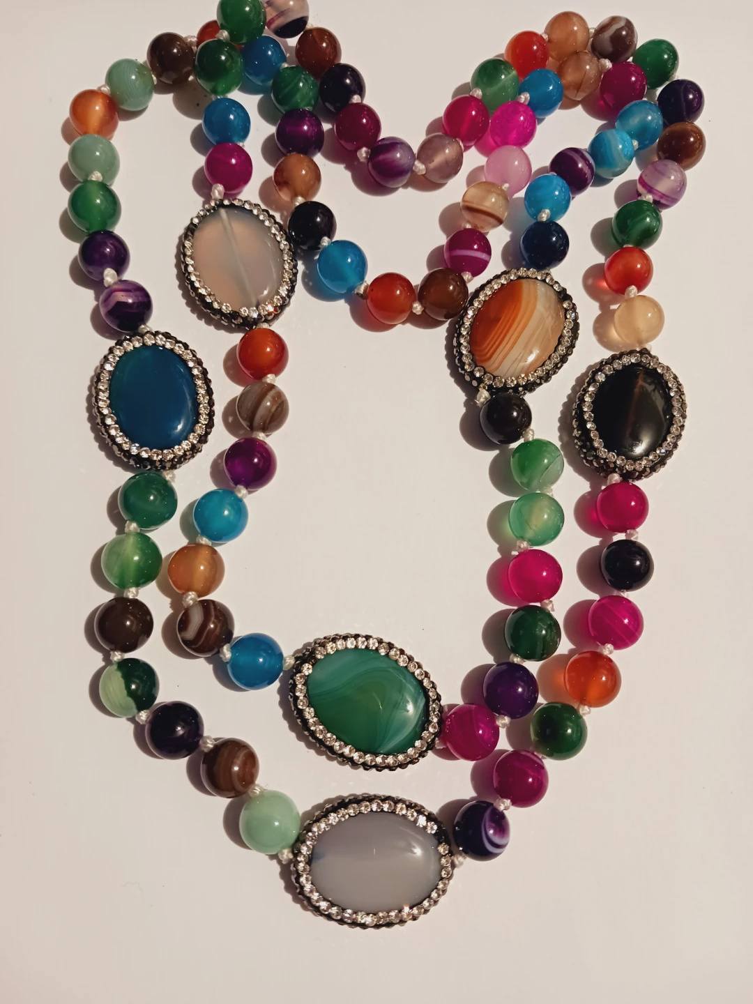 Gorgeous Genuine Agate Gemstones Necklace - photo 2