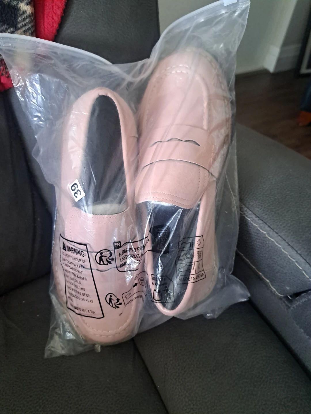 Pink Loafer Style Shoes