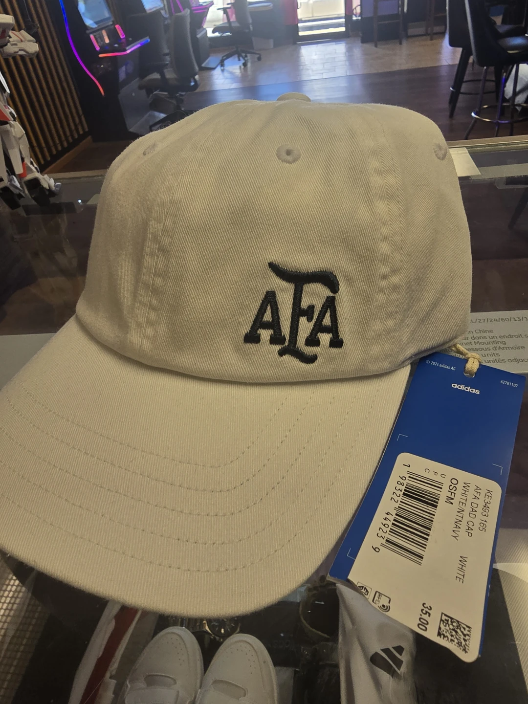 Adidas AFA Baseball Cap White
