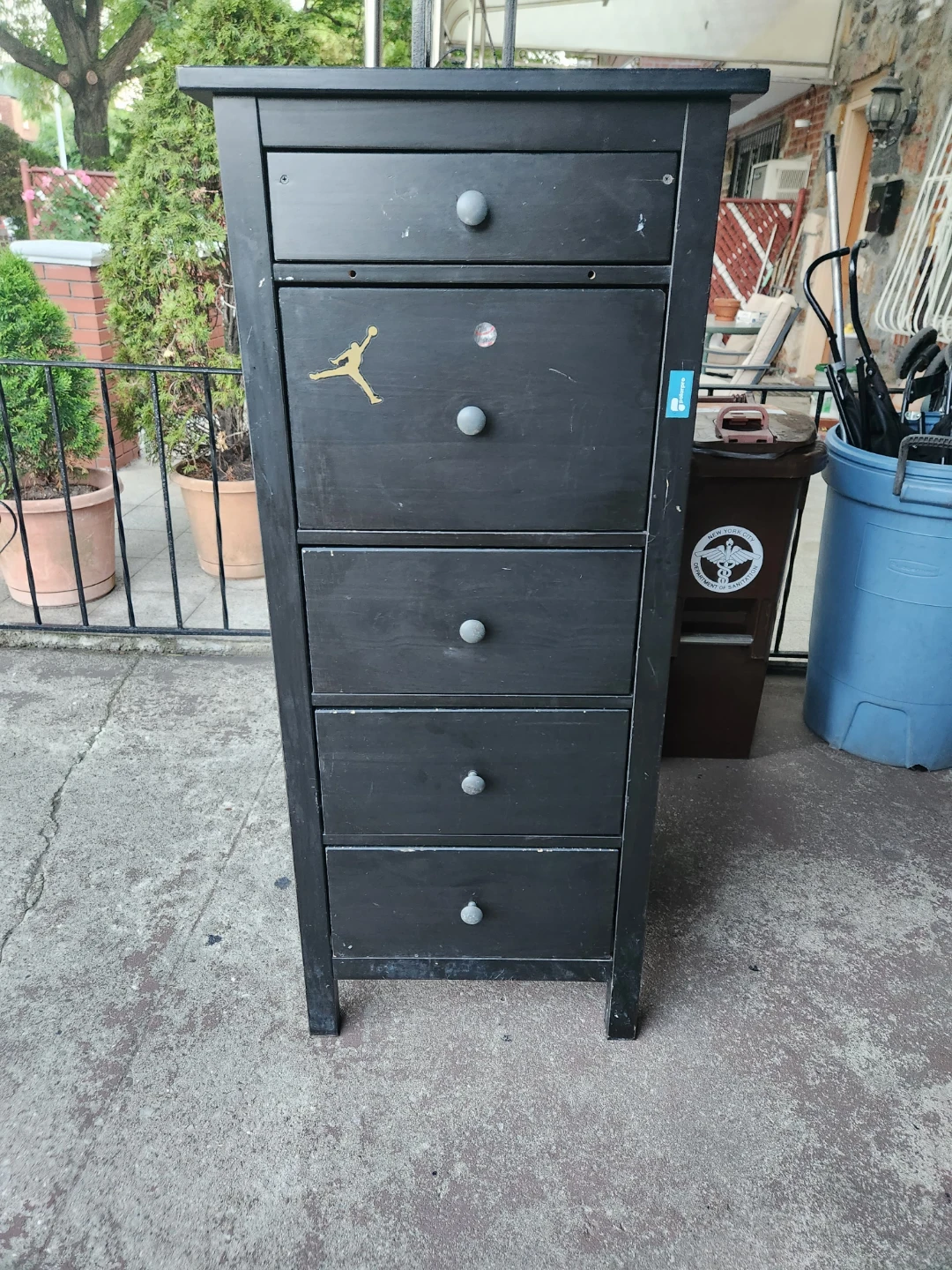 Black 5-Drawer Dresser with Jordan Decal - photo 2