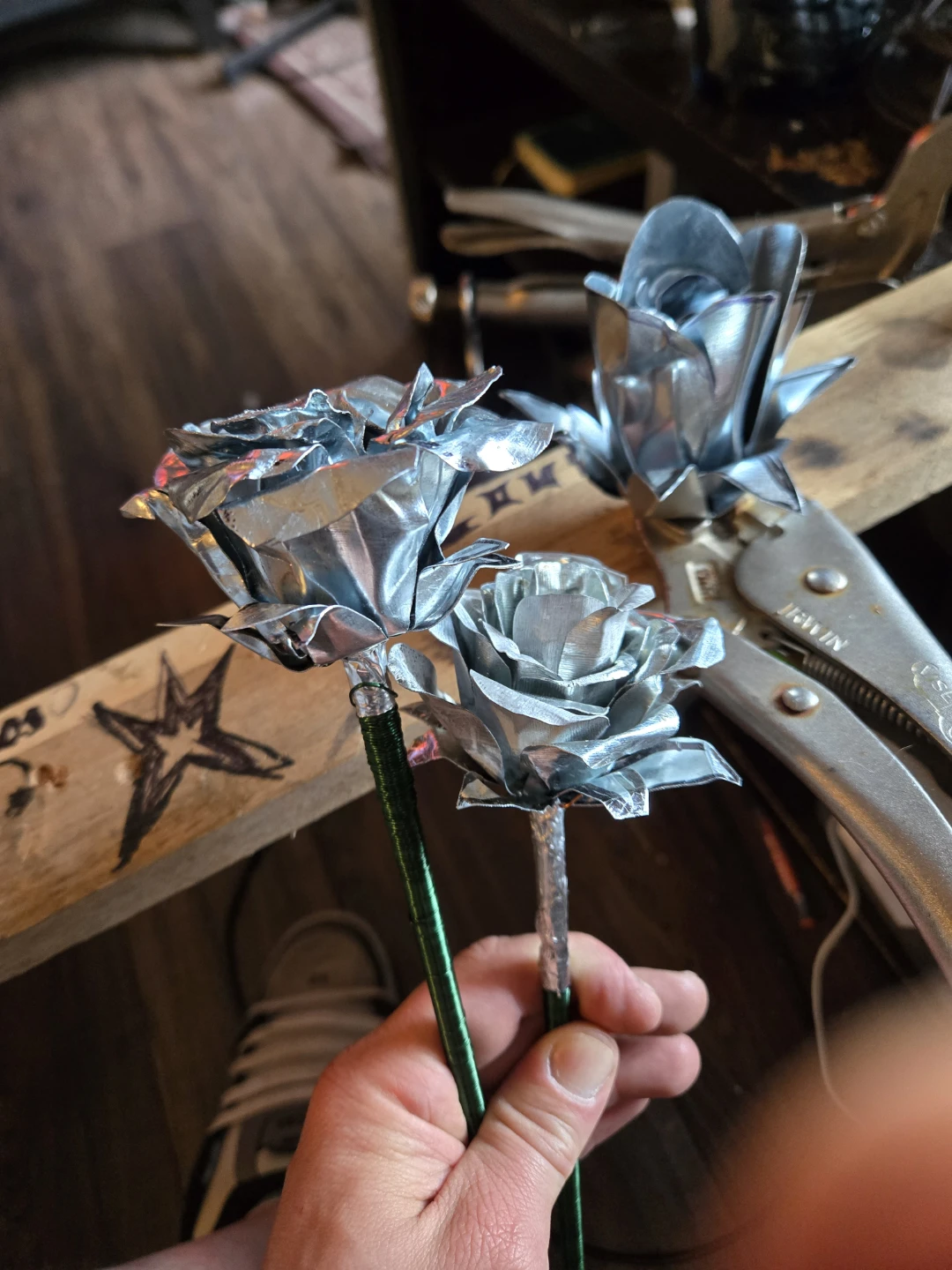 1 Handmade Metal Roses - photo 3
