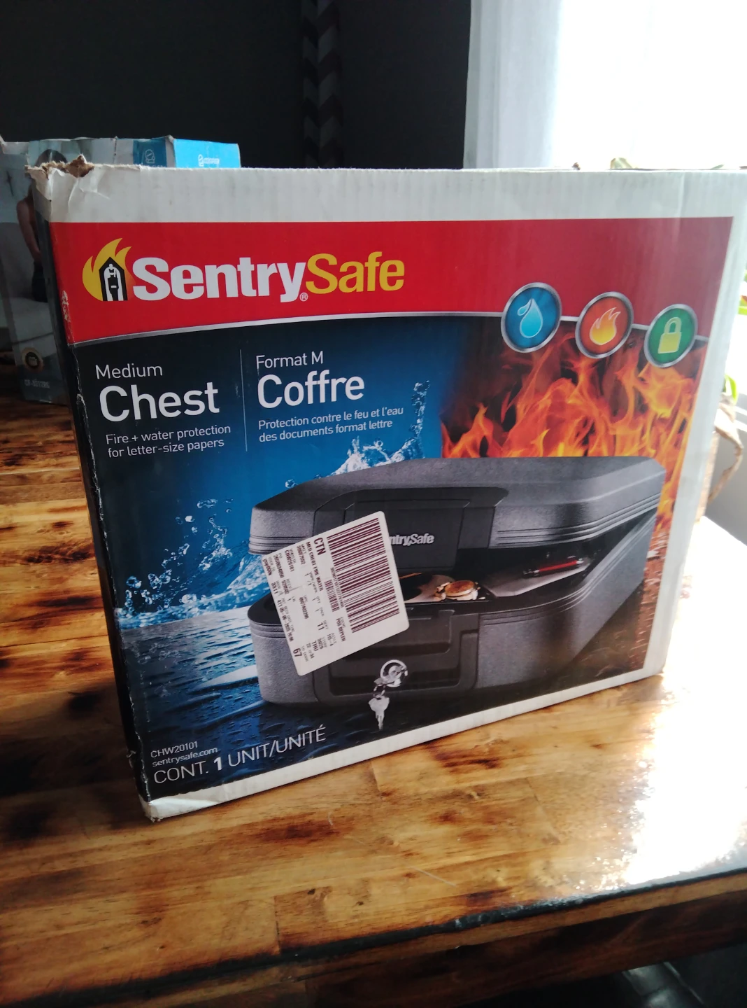 SentrySafe Medium Chest Fire + Water Protection - photo 2