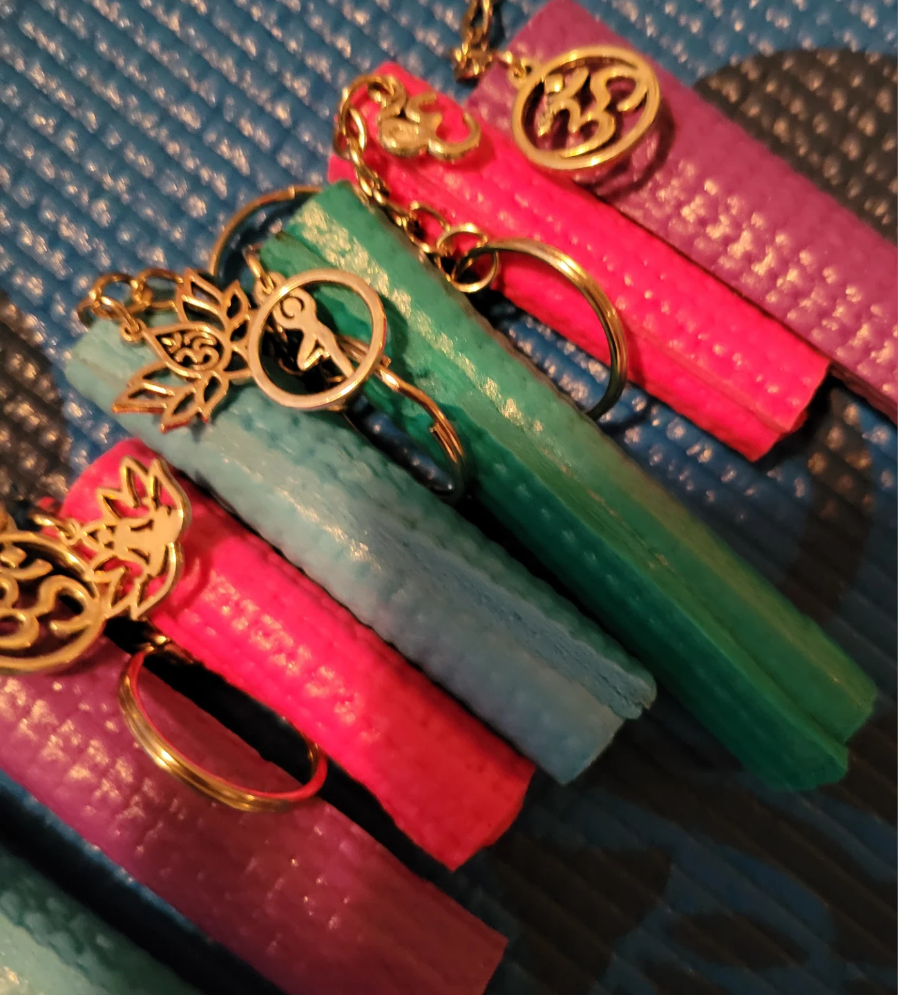 Yoga Mat Keychains with Charms – Great Gifts for Yoga Lovers - photo 2