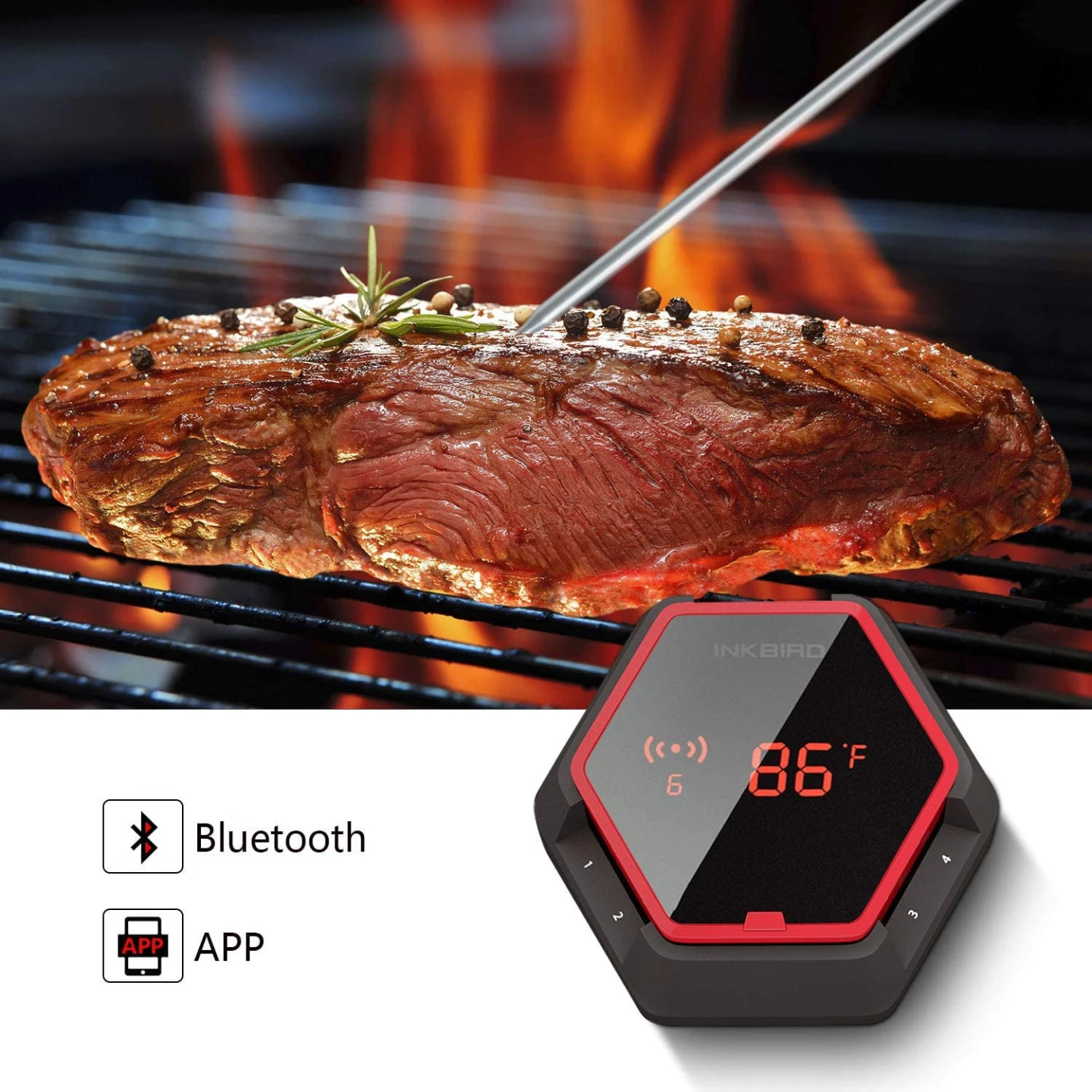 Inkbird IBT-6XS 6-Probes Smart App Cooking Thermometer - photo 2
