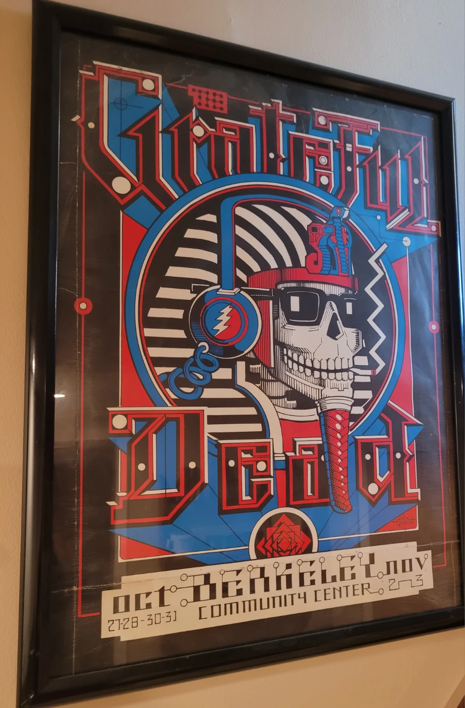 Grateful Dead Poster - Berkeley Community Center Oct 27-31