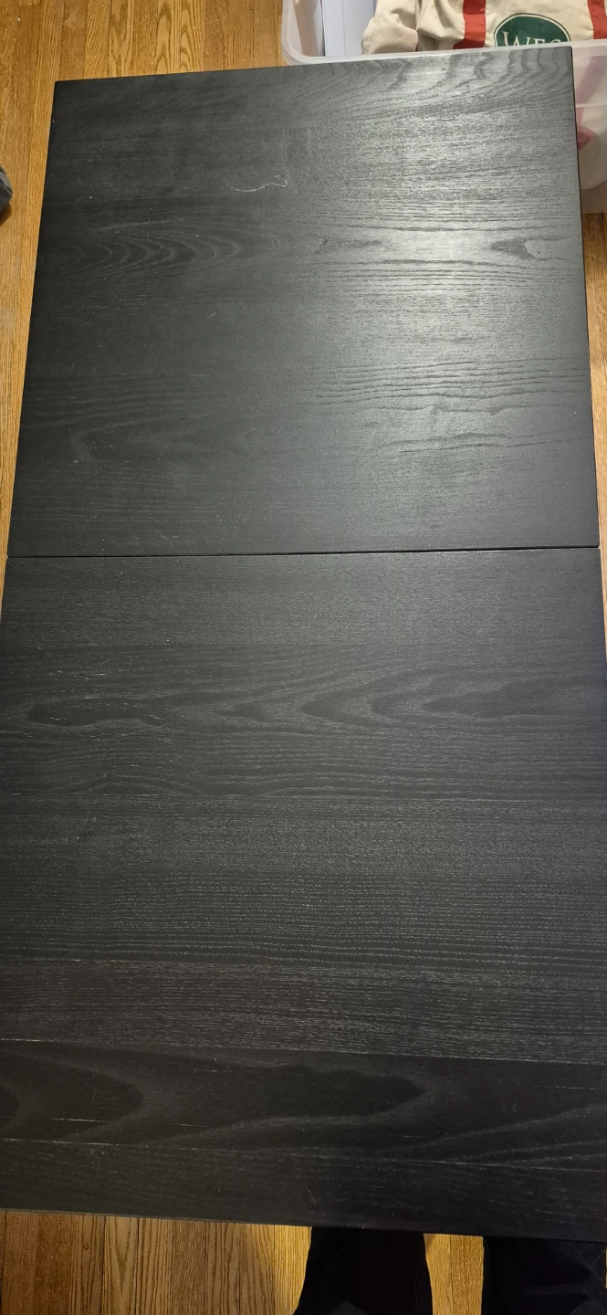 IKEA Black Wood Coffee Table - photo 4
