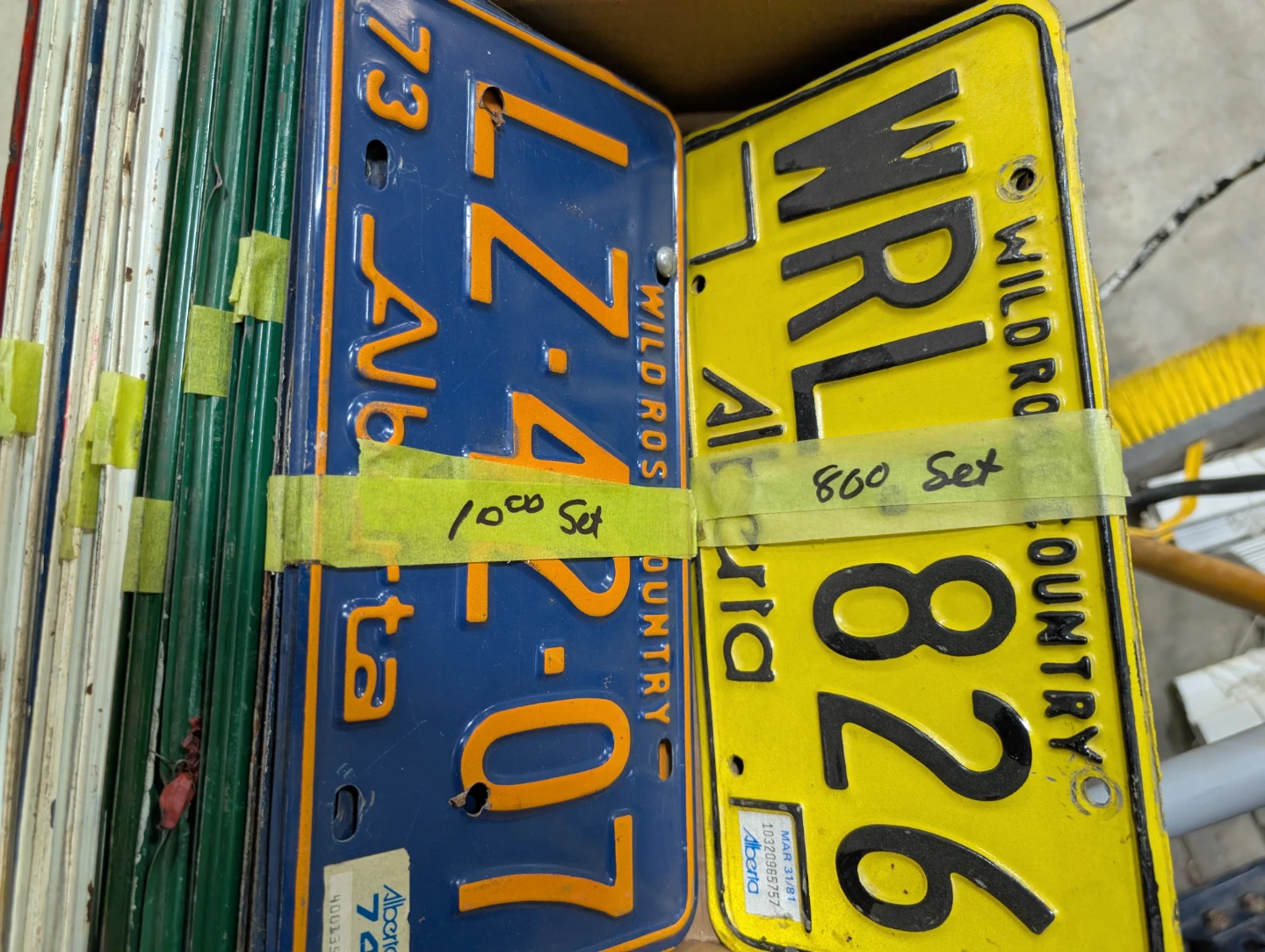 Alberta License Plates Collection