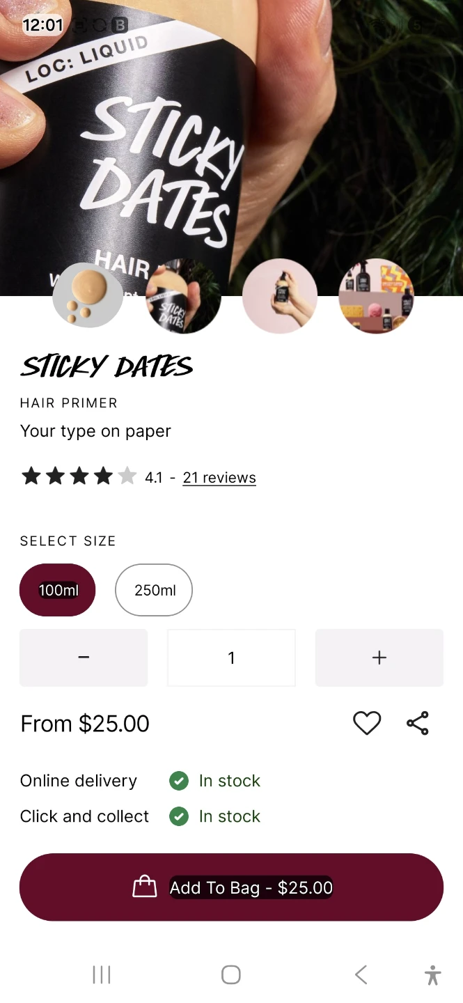 Sticky Dates Hair Primer 100ml