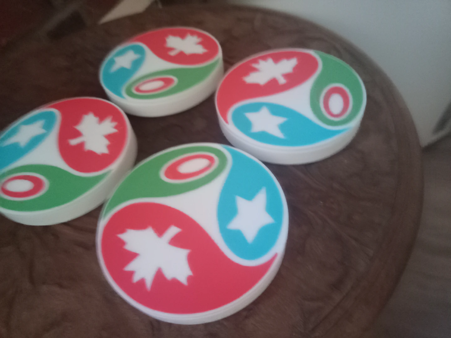 Set of 4 Coasters with FIFA inspired Design - photo 2