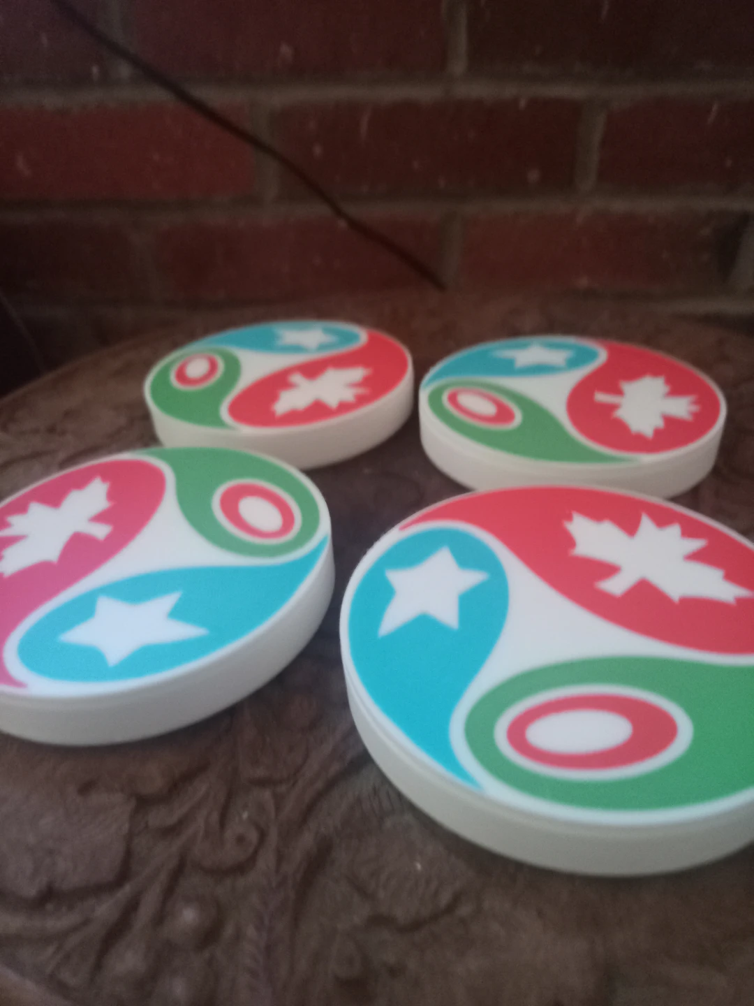 Set of 4 Coasters with FIFA inspired Design - photo 3