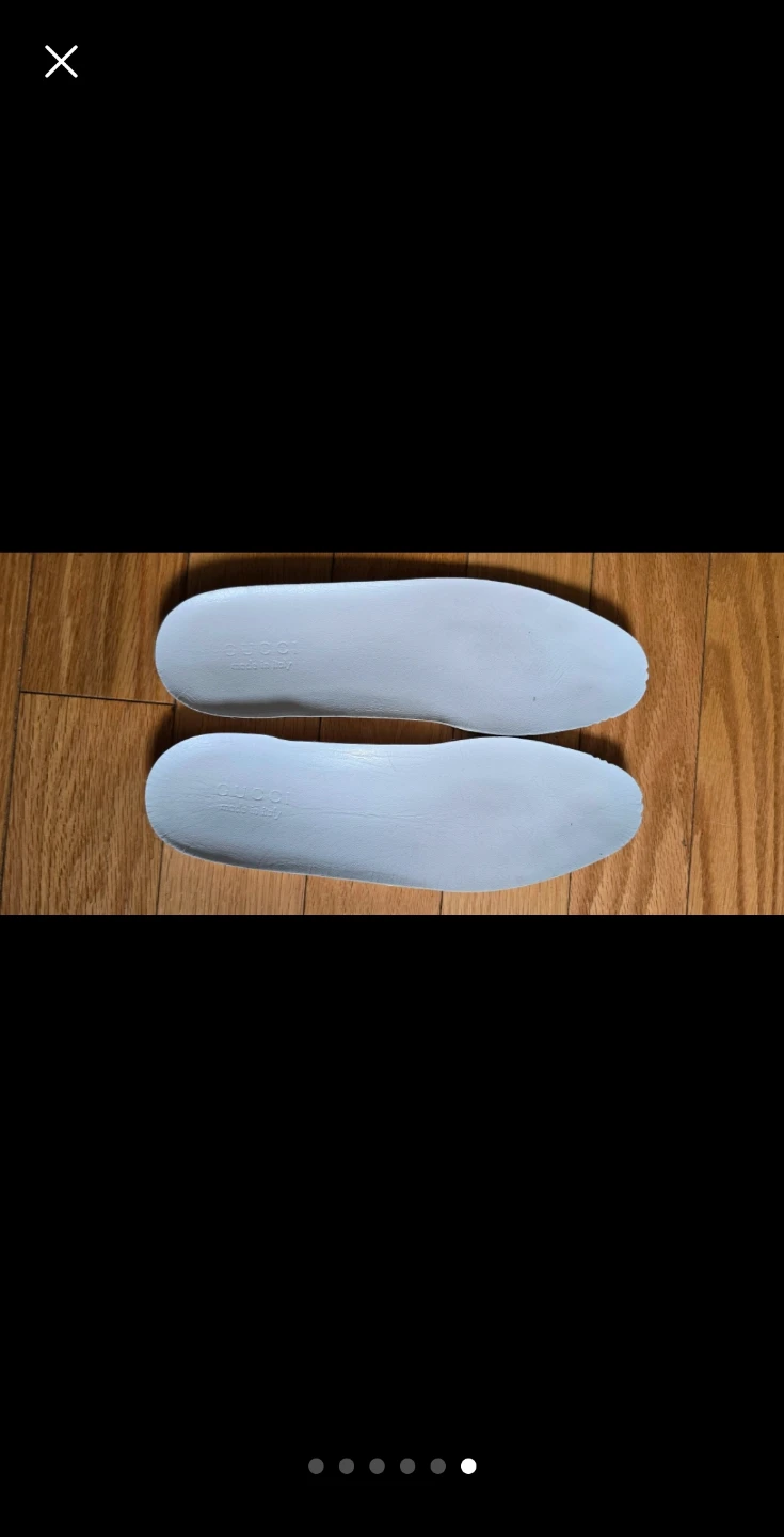 Gucci White Leather Ace Sneakers Size 43