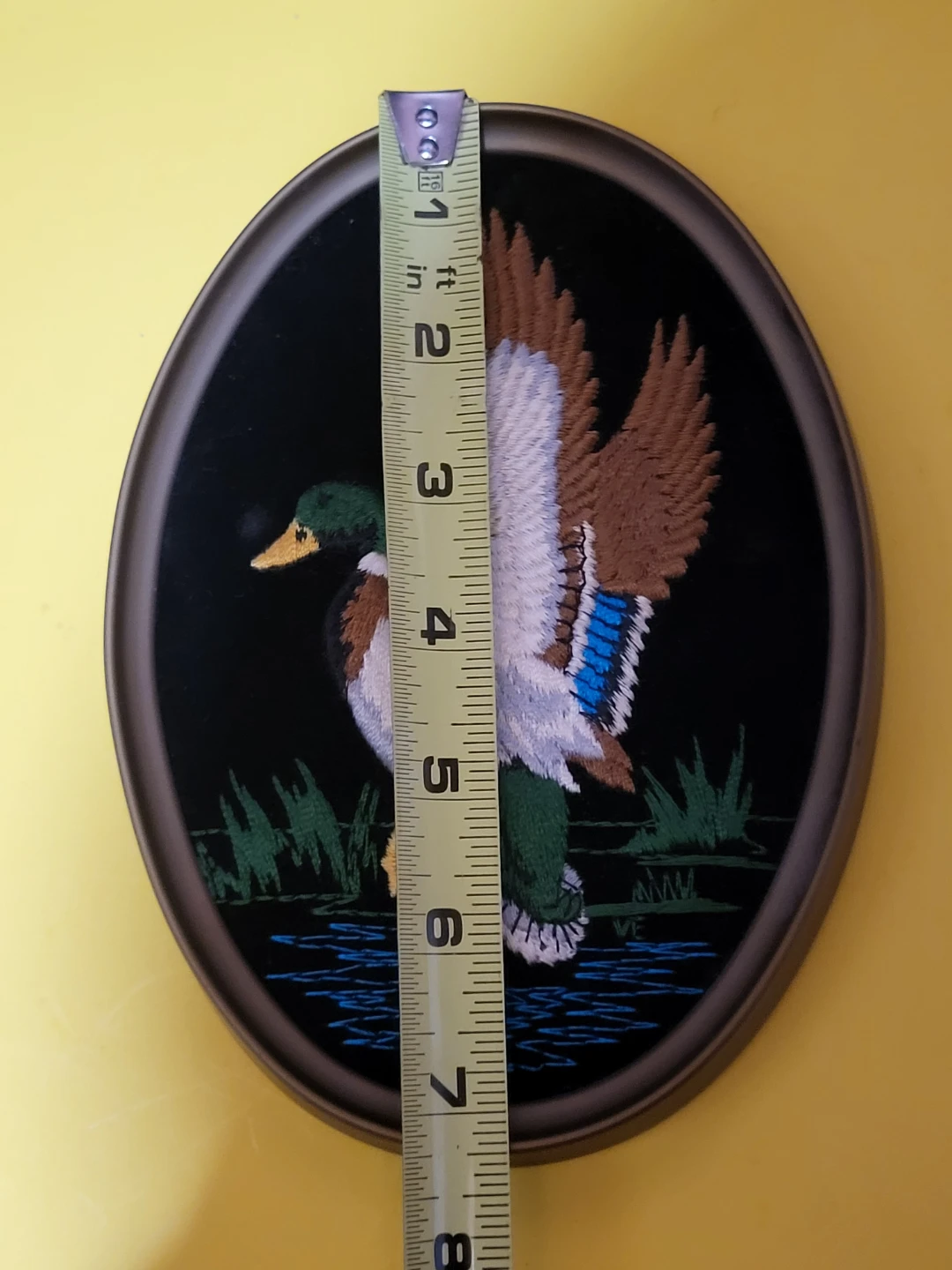 Framed Mallard Duck Embroidery Wall Art - photo 4