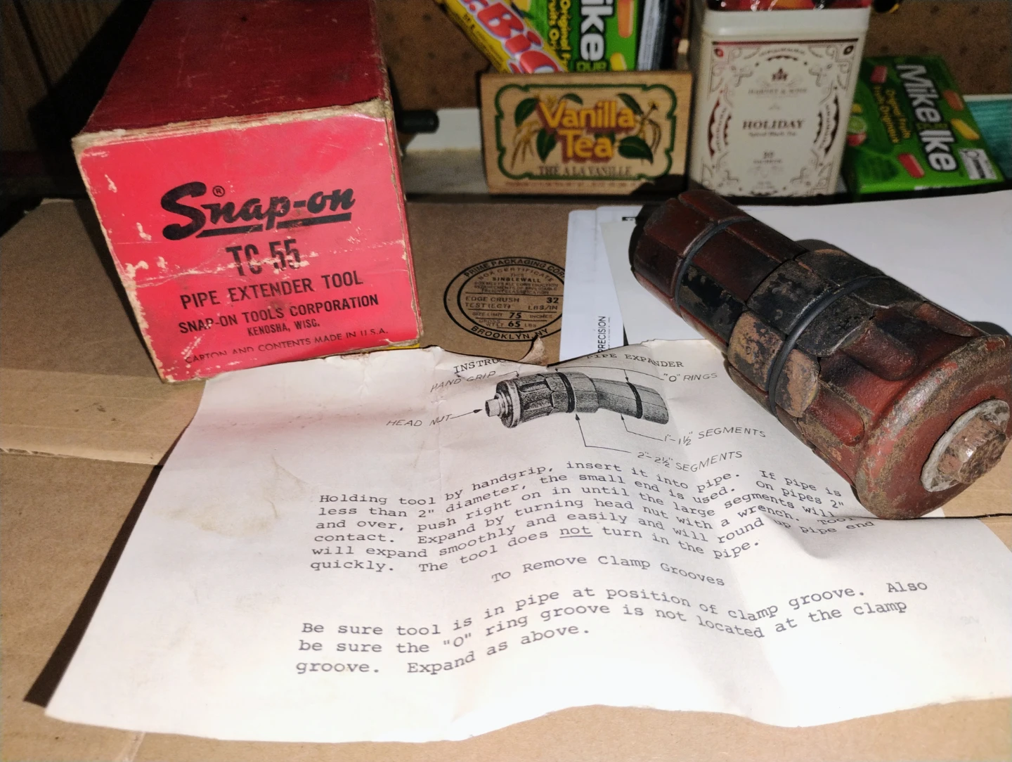 Snap-on TC-55 pipe extender tool