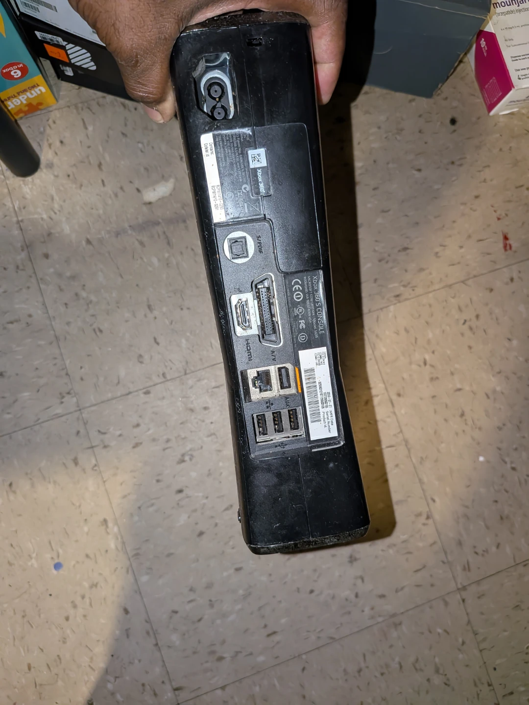 Xbox 360 black console - photo 2
