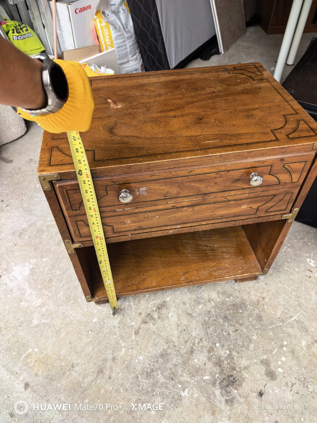 Wooden End Table - photo 2