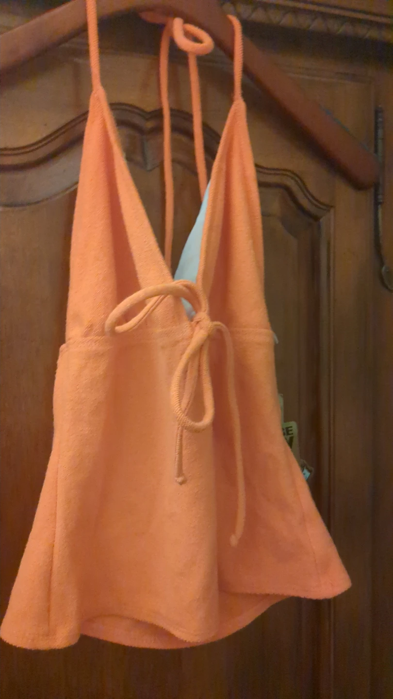 Juicy Couture Orange Terry Halter Cami - Large - photo 4