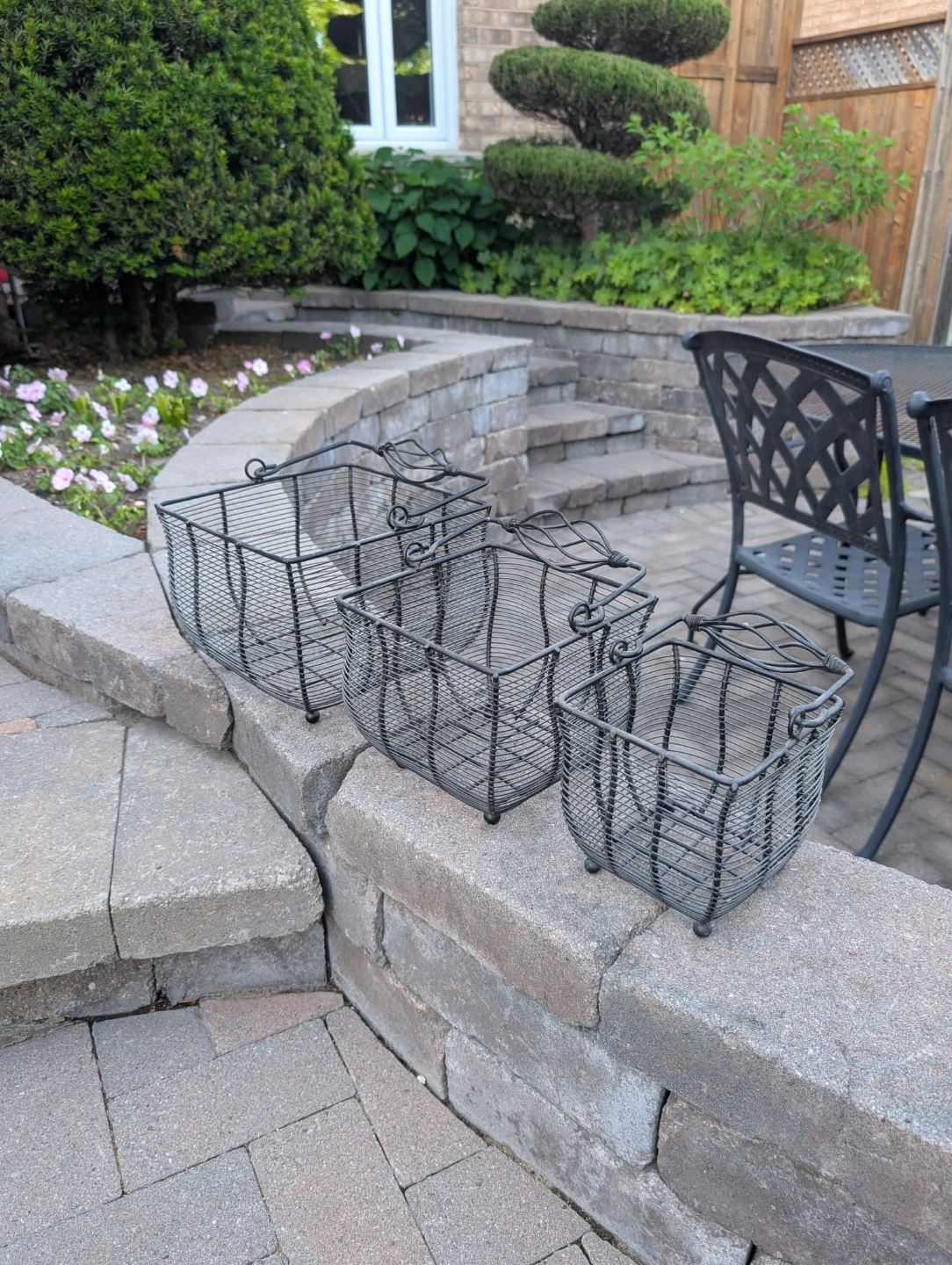 Set of Beautiful Wire Baskets