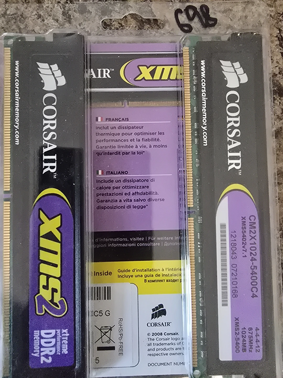 Corsair XMS2 DDR2 RAM Modules