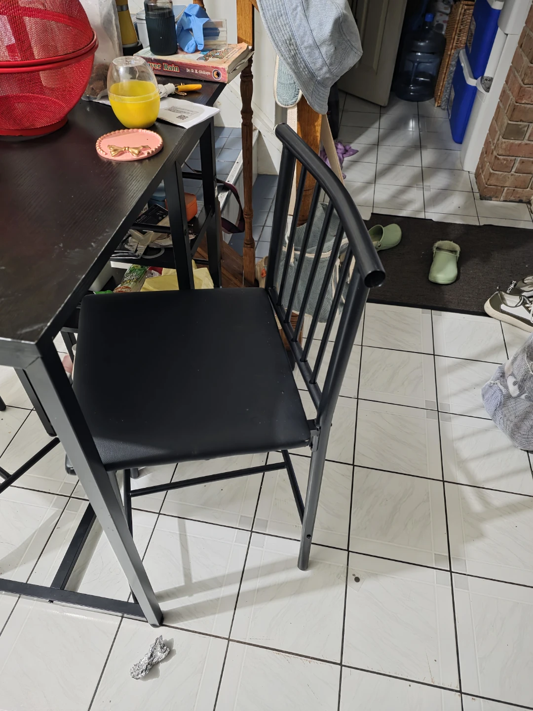 Black Dining Chairs and table - photo 2