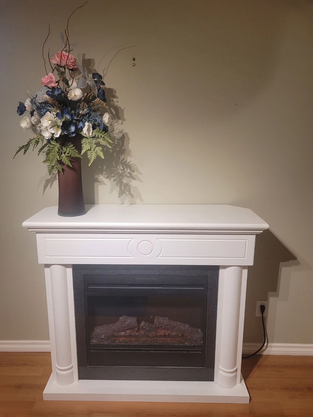 Electric Fireplace, Muskoka, white