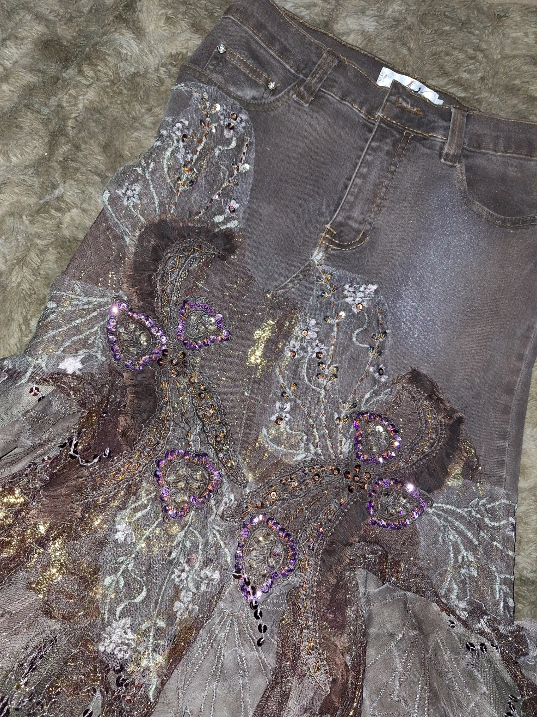 Denim Skirt for Stampede