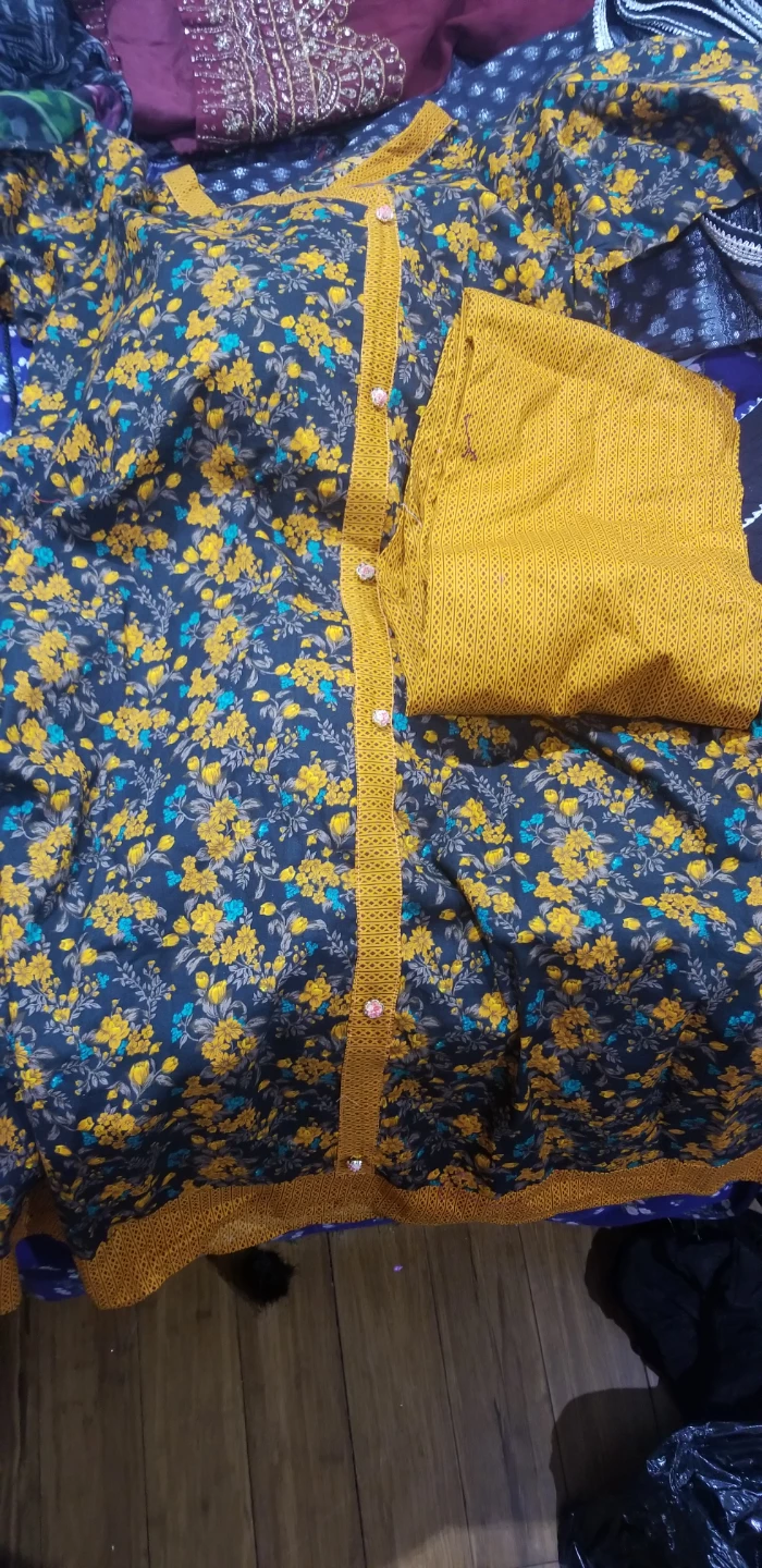 Women's Floral Print Kurti and Pants Set - photo 2