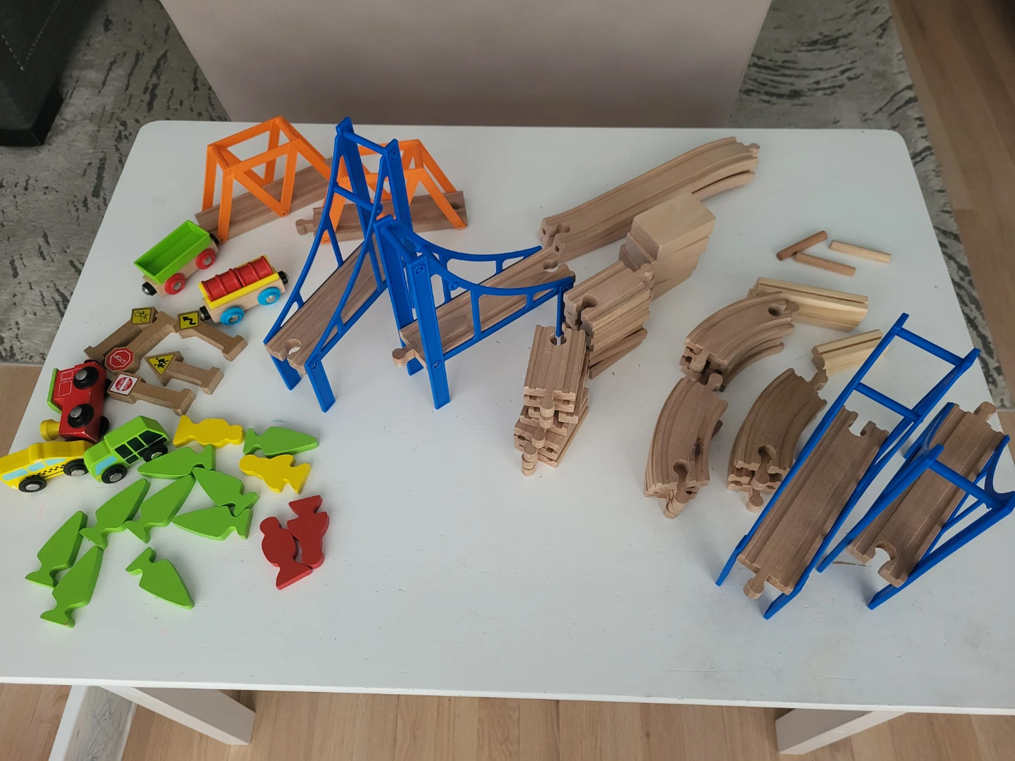 ⚽ Kids' Spark Wooden Train Set (75 pcs) - photo 4