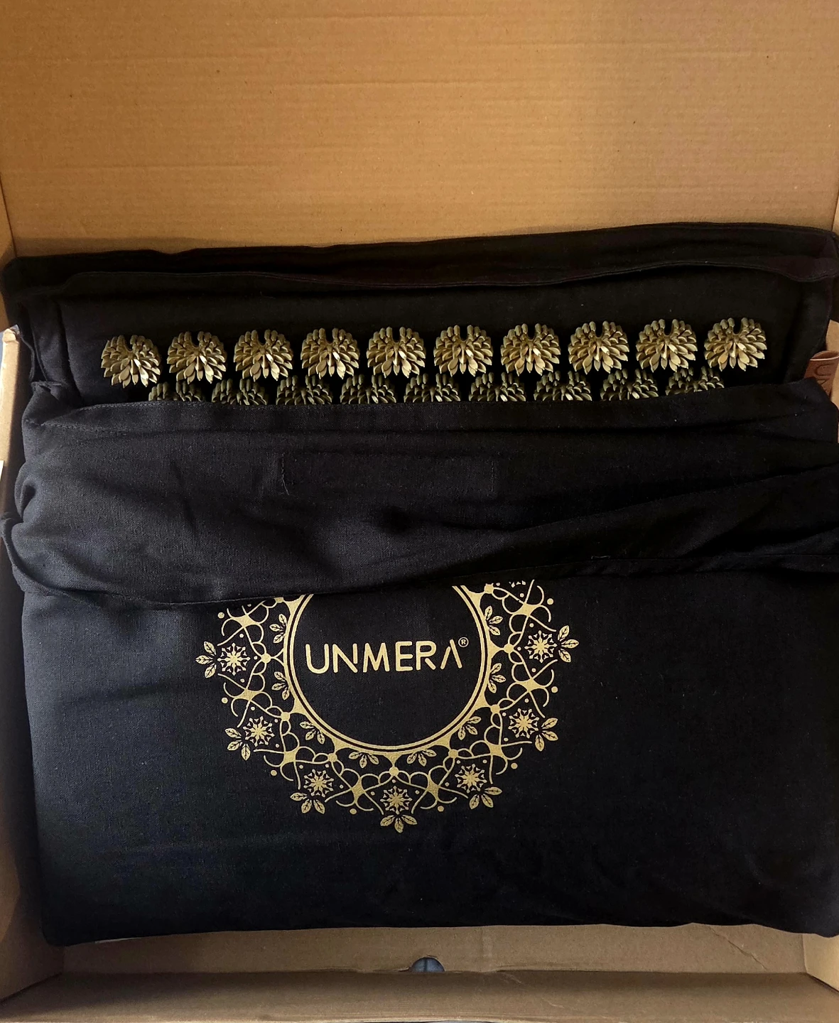 UNMERA Acupressure Mat and Pillow Set,Natural Eco Linen - photo 2