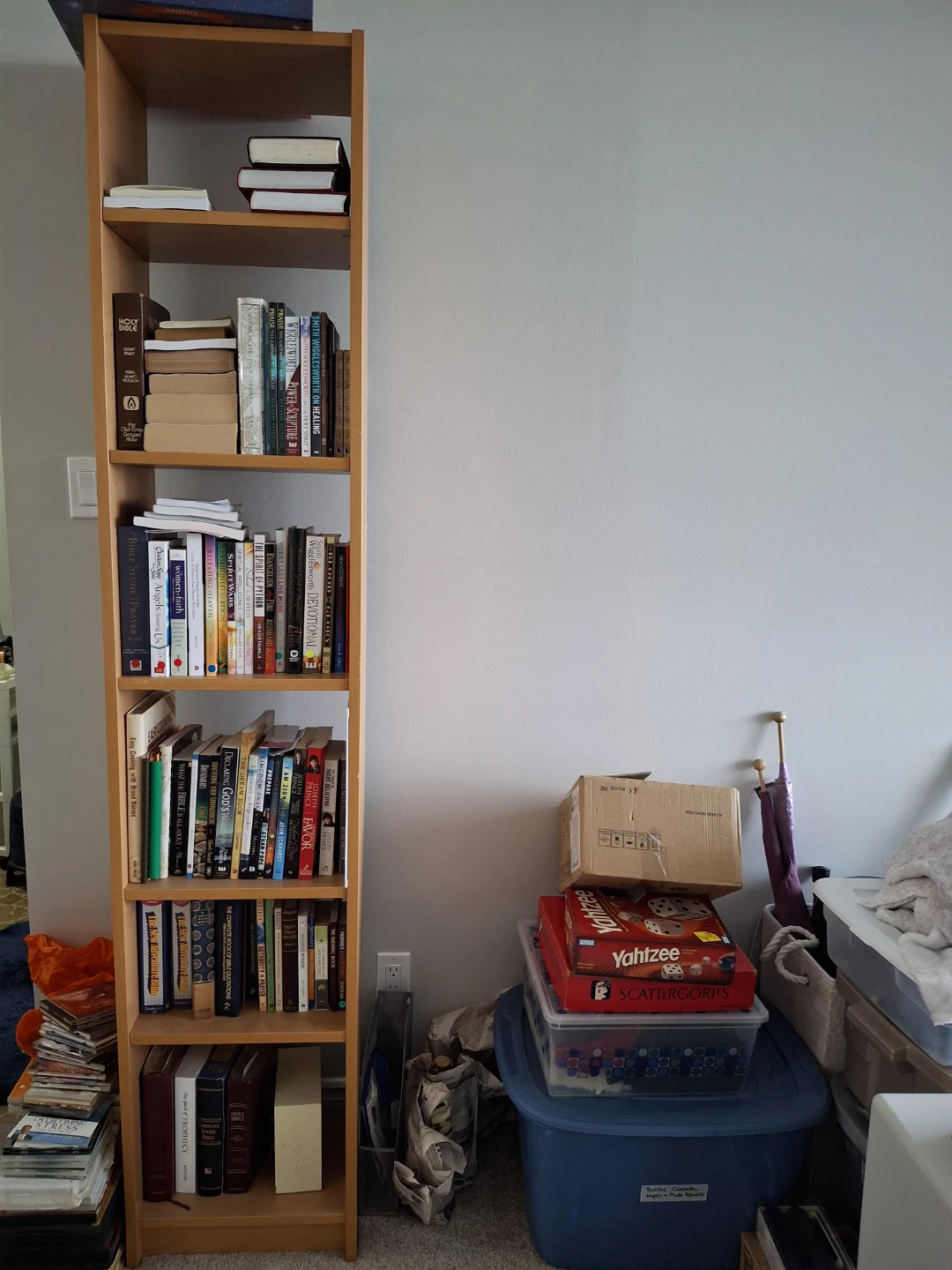 Wooden Tall Bookshelf