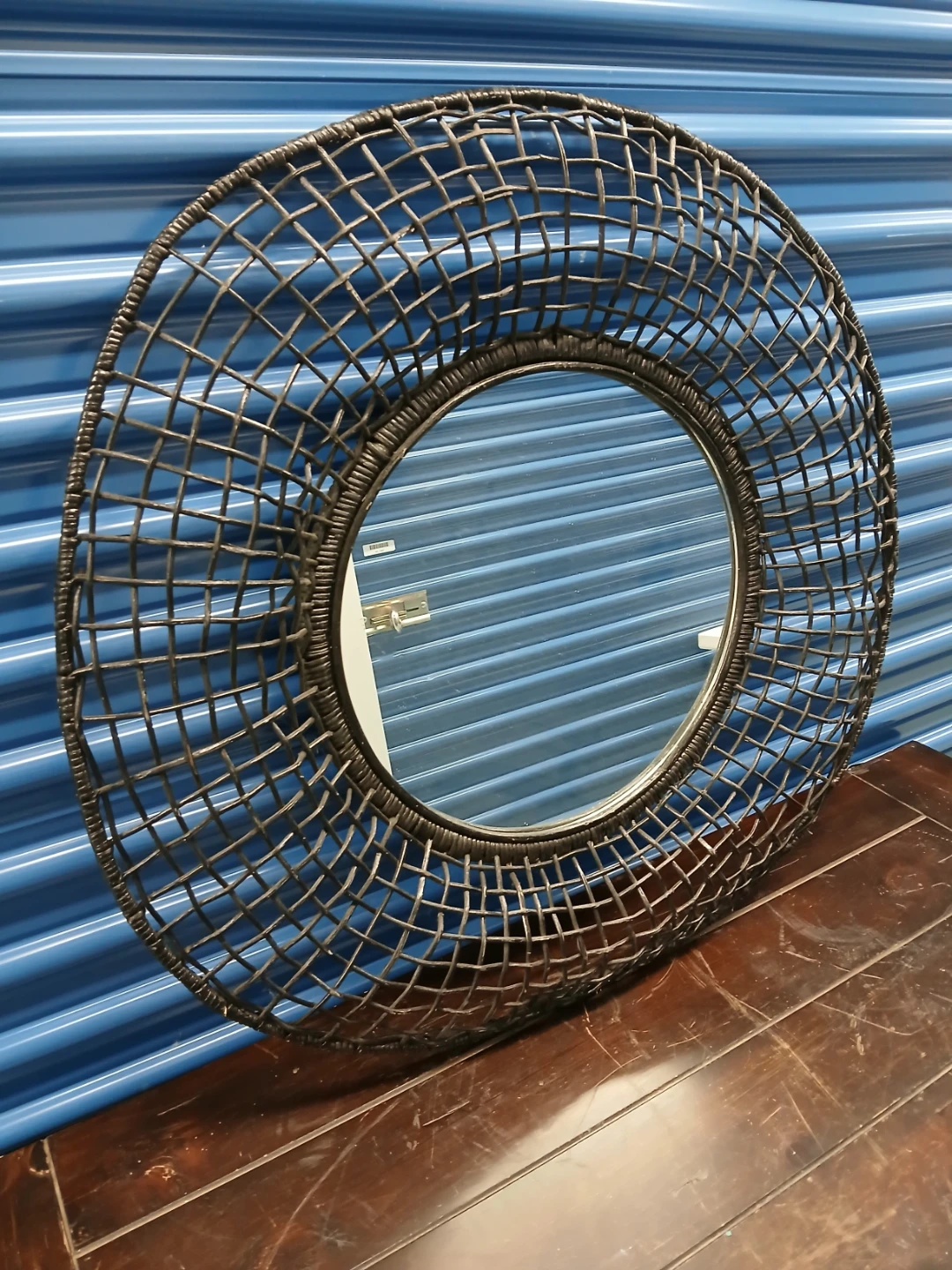 Round Woven Wall Mirror - photo 4