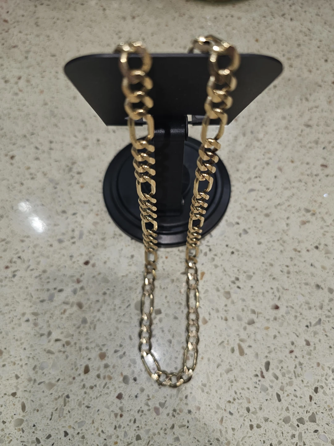 Gold Figaro Chain Necklace - photo 4