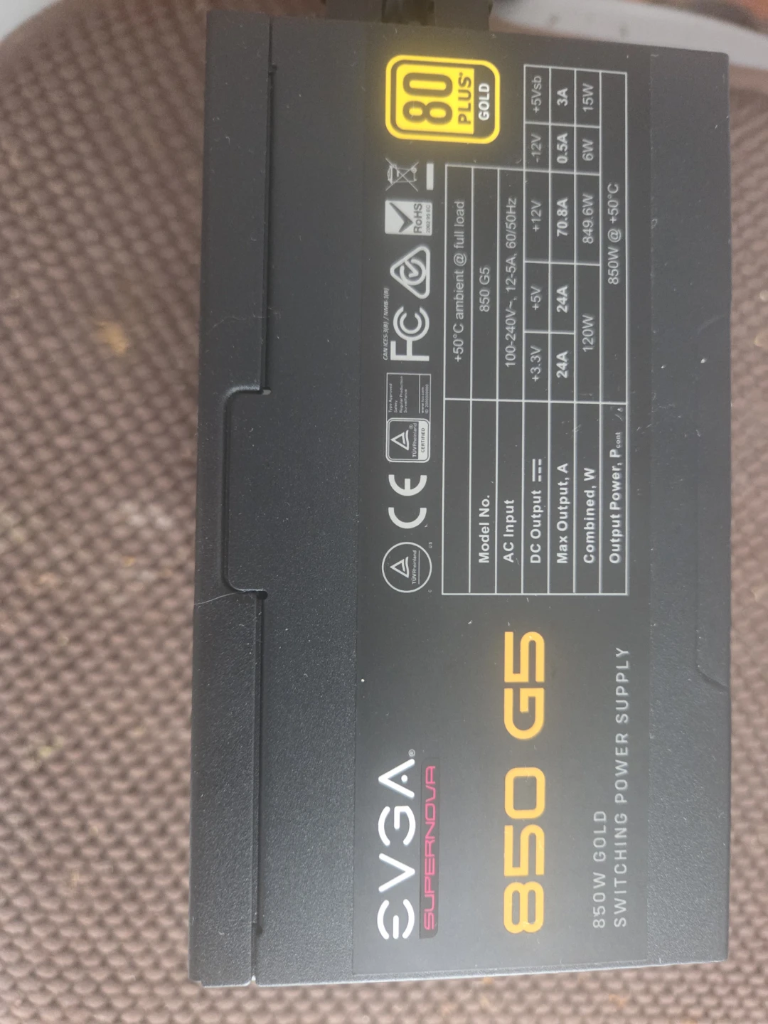 EVGA SuperNOVA 850 G5 850W Gold Power Supply - photo 5