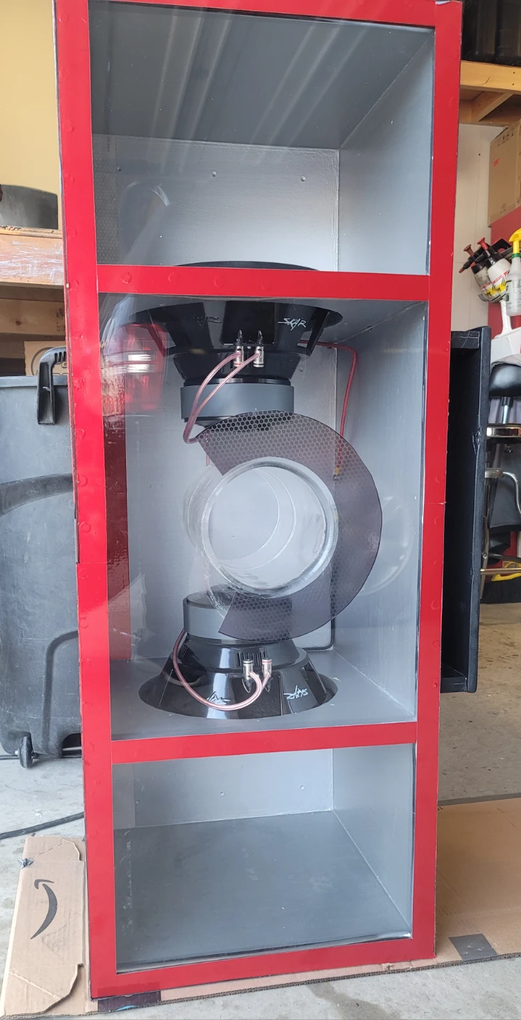 Dual subwoofer enclosure  two 12" Skars  600W ea - photo 4