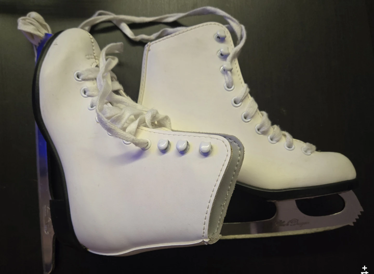 White Figure Skates Size 12 - photo 2