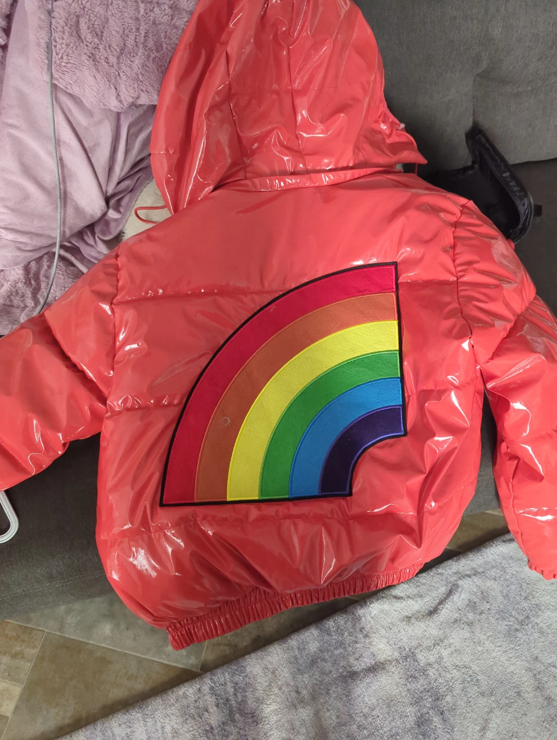Trollz Puffer Jacket with Rainbow Detail XL - photo 2