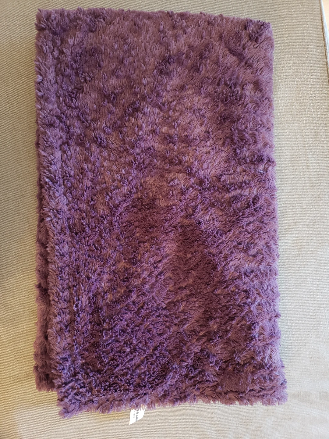 Urban Barn Purple Plush Throw Blanket
