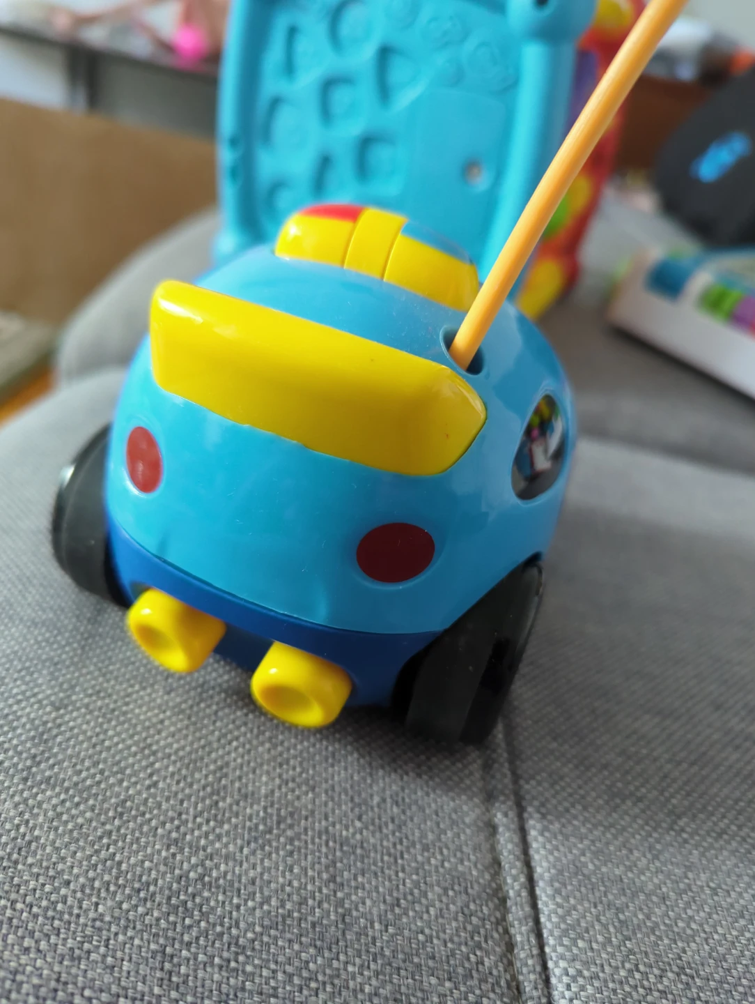 Blue and Yellow Toy Car - photo 3