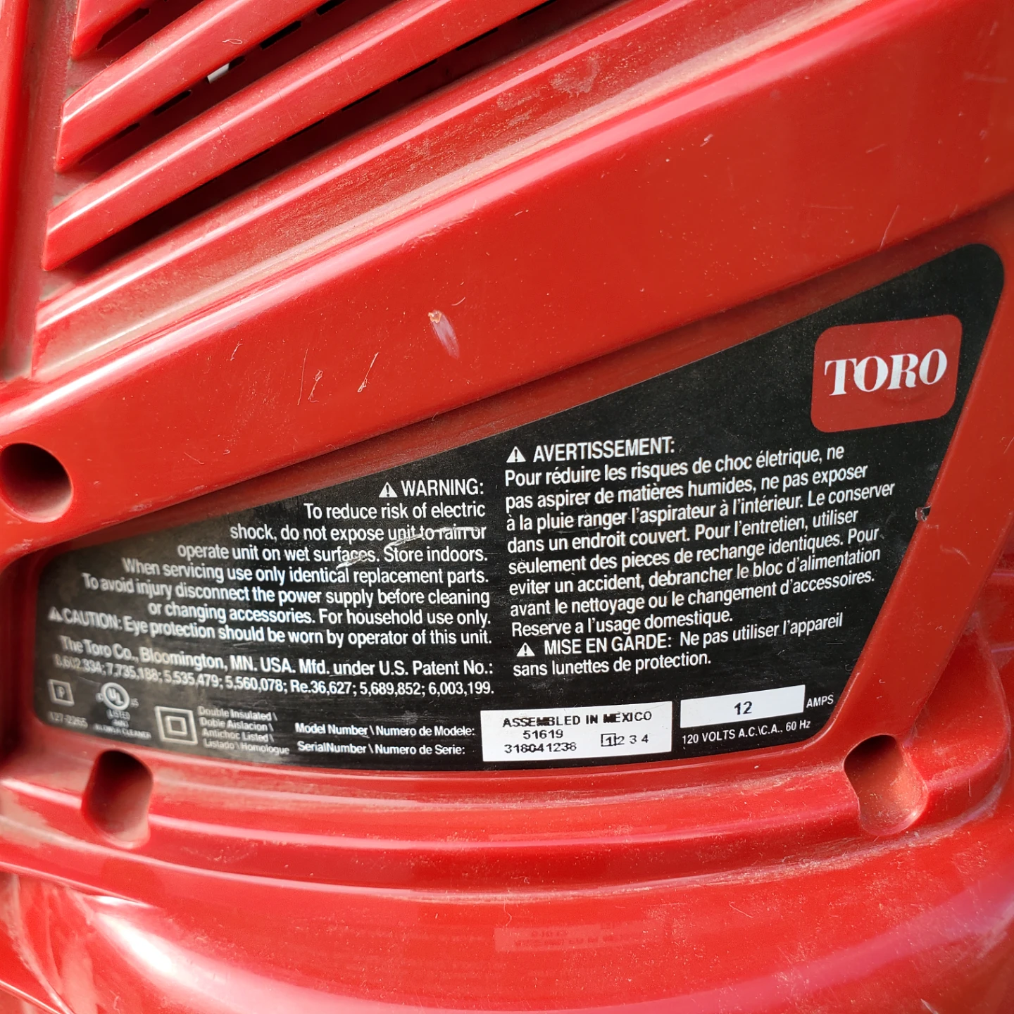 TORO Electric Leaf Blower/ Vacuum ⚽ - photo 4