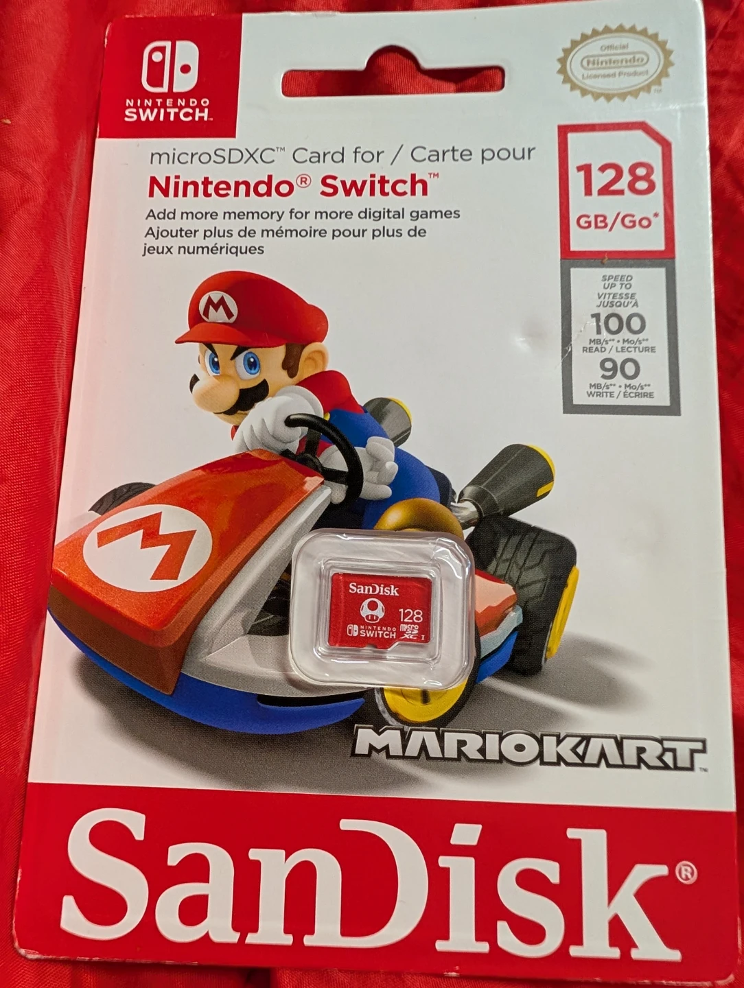SanDisk 128GB microSDXC Card for Nintendo Switch