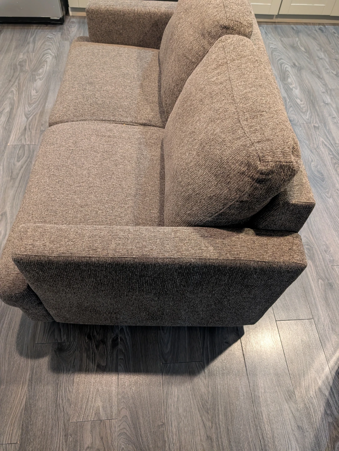 Brown Fabric Loveseat Sofa - photo 4