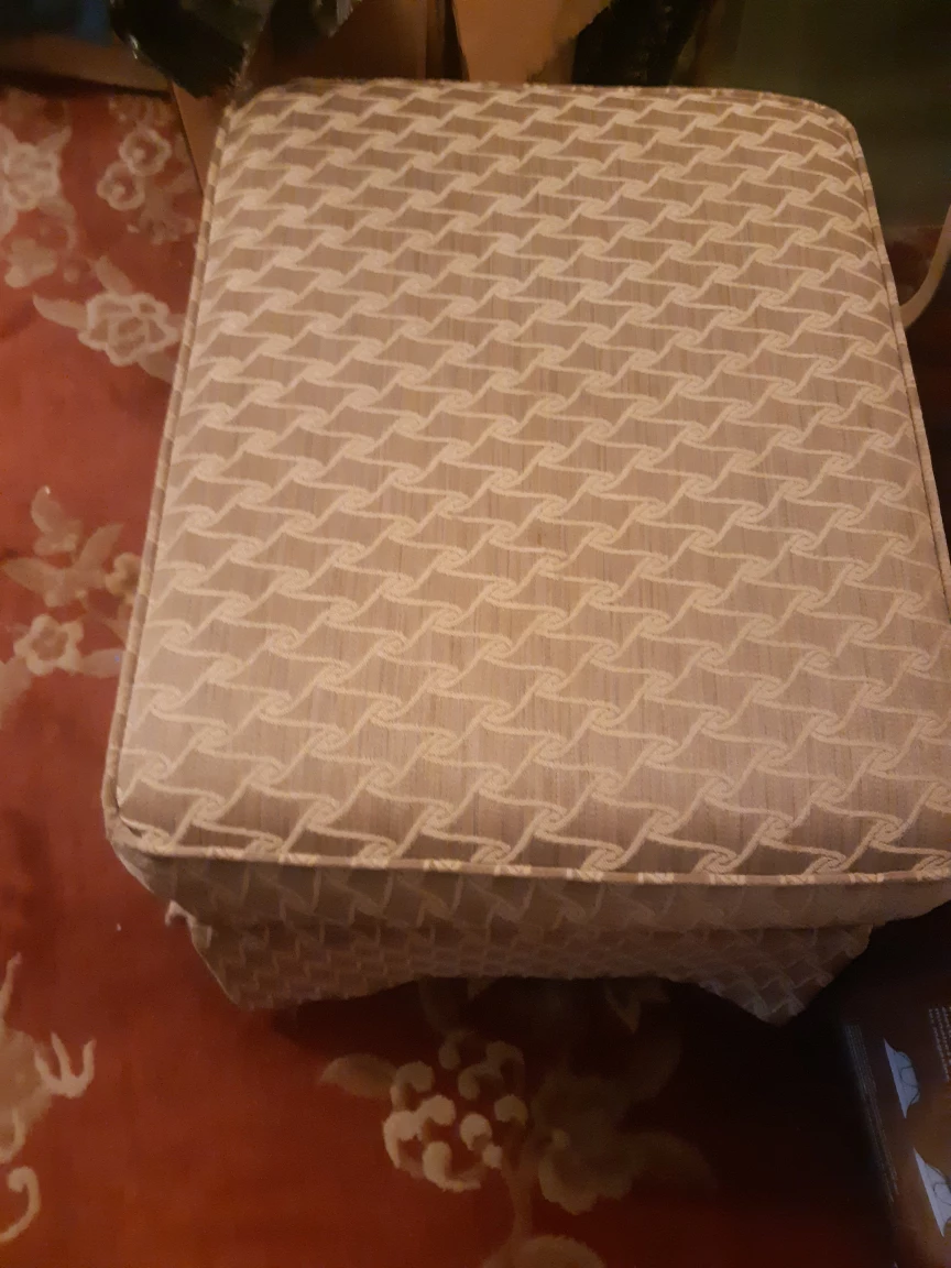 Upholstered Ottoman Footstool - photo 2