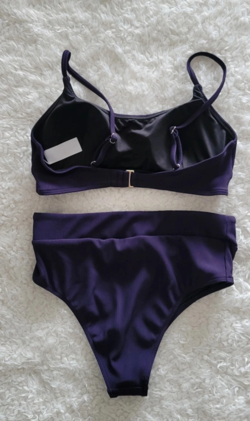 Women's Ribbed High-Waisted Bikini Set - photo 5