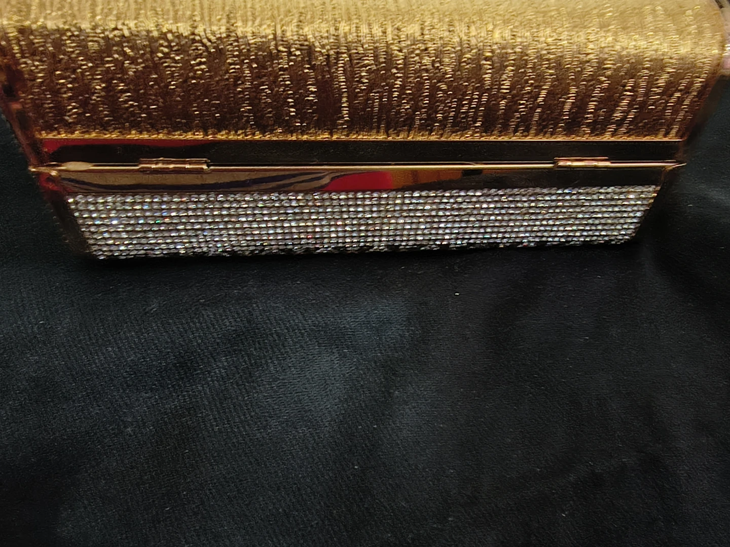 Luxury Sparkly Gold Clutch Evening Bag - photo 5