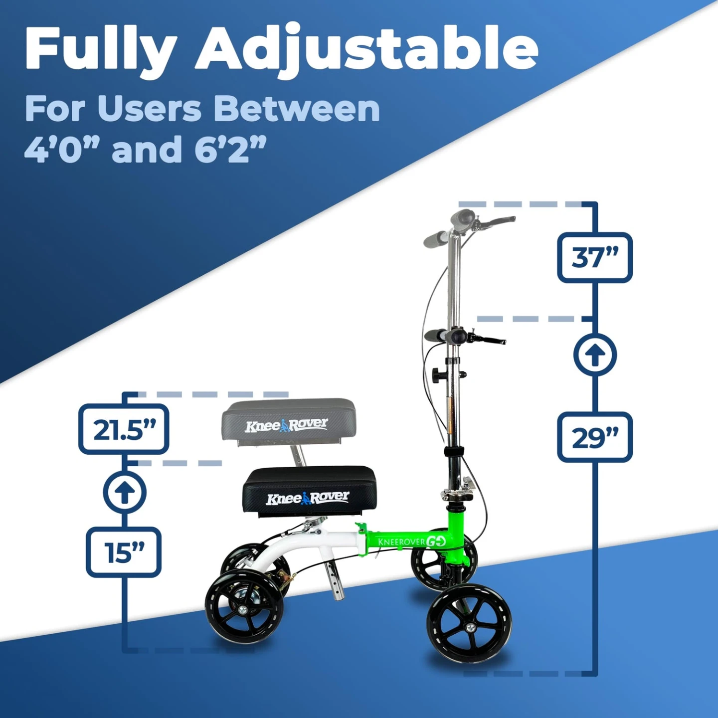 KneeRover GO Compact Knee Scooter / Knee Walker – Foldable - photo 4